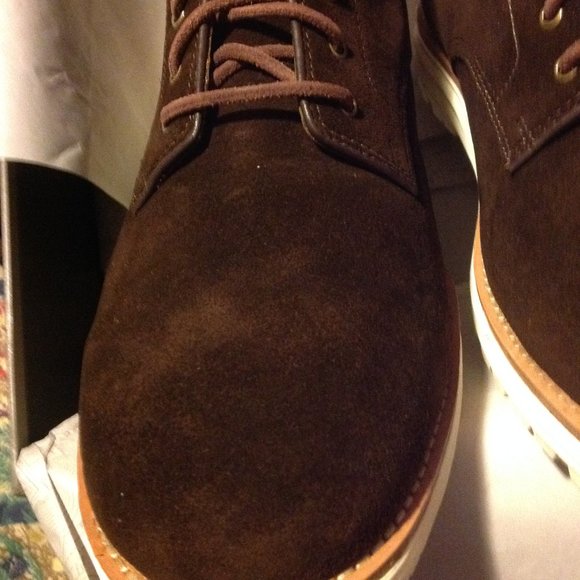 Cole Haan & Todd Snyder Men\'s Cortland Grand Brown Suede Boots 11.5M New in Box main image 5